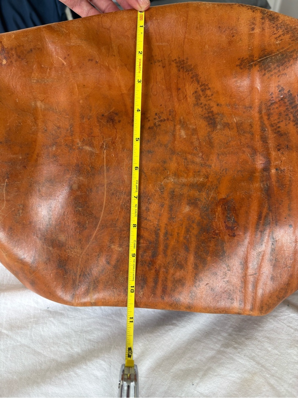 Vintage 1930s/40s Leather Gladstone Doctor Bag Prop Restoration 13x11x10.5 As Is - Picture 14 of 16